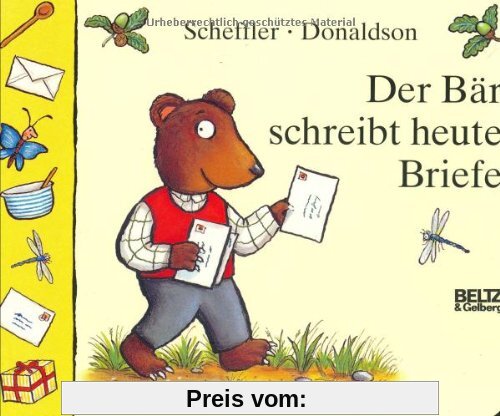 Der Bär schreibt heute Briefe: Papp- und Klapp-Bilderbuch